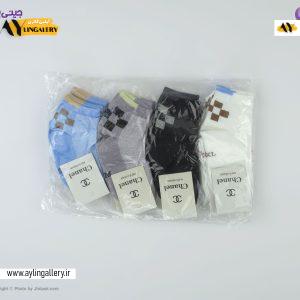 جوراب مچی نخی بچگانه 3 تا 6 طرح شطرنجی