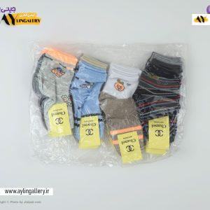 جوراب مچی نخی بچگانه 3 تا 6 طرح فرودگاه