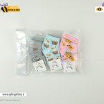 جوراب مچی نخی نوزادی طرح خرس و عسل