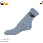 جوراب نیم ساق کش انگلیسی نخی اعلا زنانه و مردانه کف کش طرح نیوبالانس 6 رنگ
