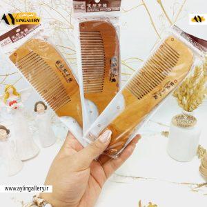شانه چوبی دسته دار طرح 2