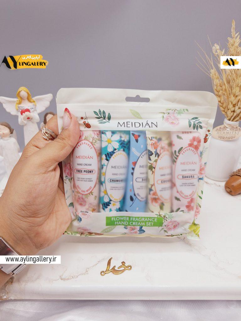 پک کرم دست حاوی اسانس های گل Meidian مدل Flower Fragrance کد 8595