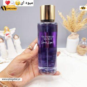بادی اسپلش 250 ml شاین دار ویکتوریا سکرت مدل Love Spell اورجینال