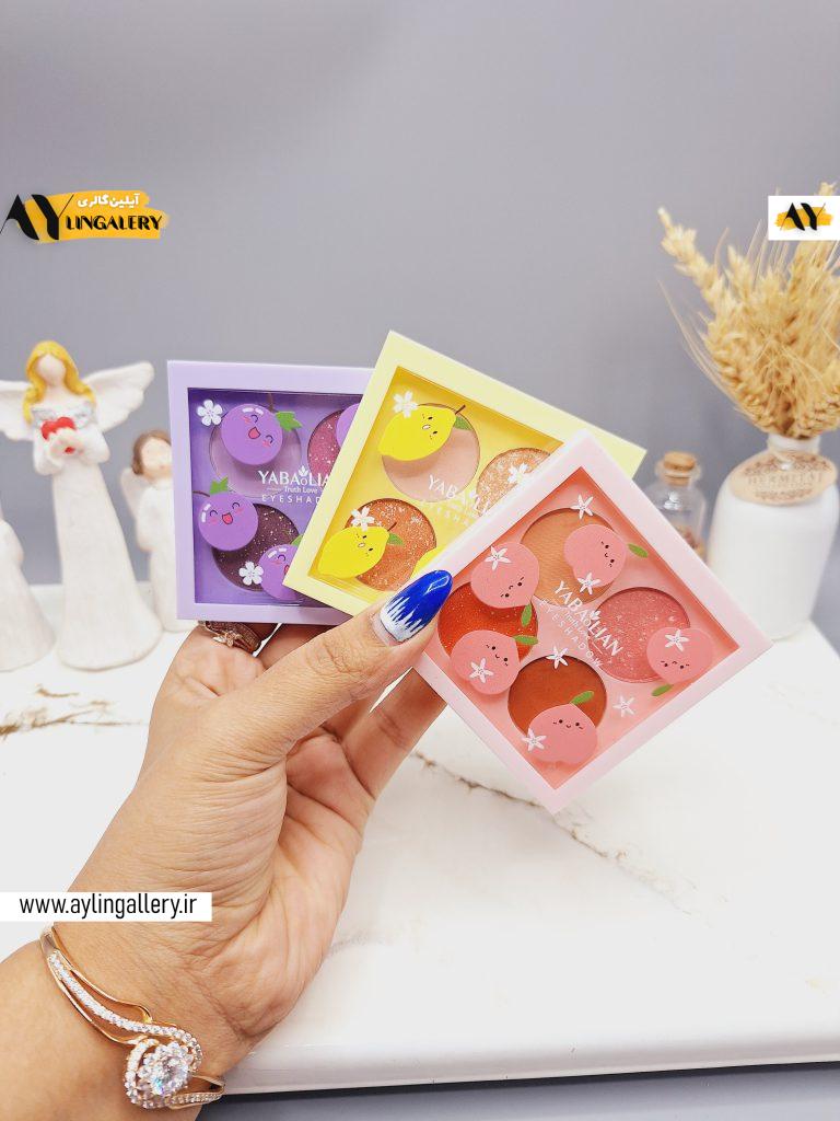 سایه چشم 4 تایی میوه ای خوش رنگ برند YABA LIAN کد 89170