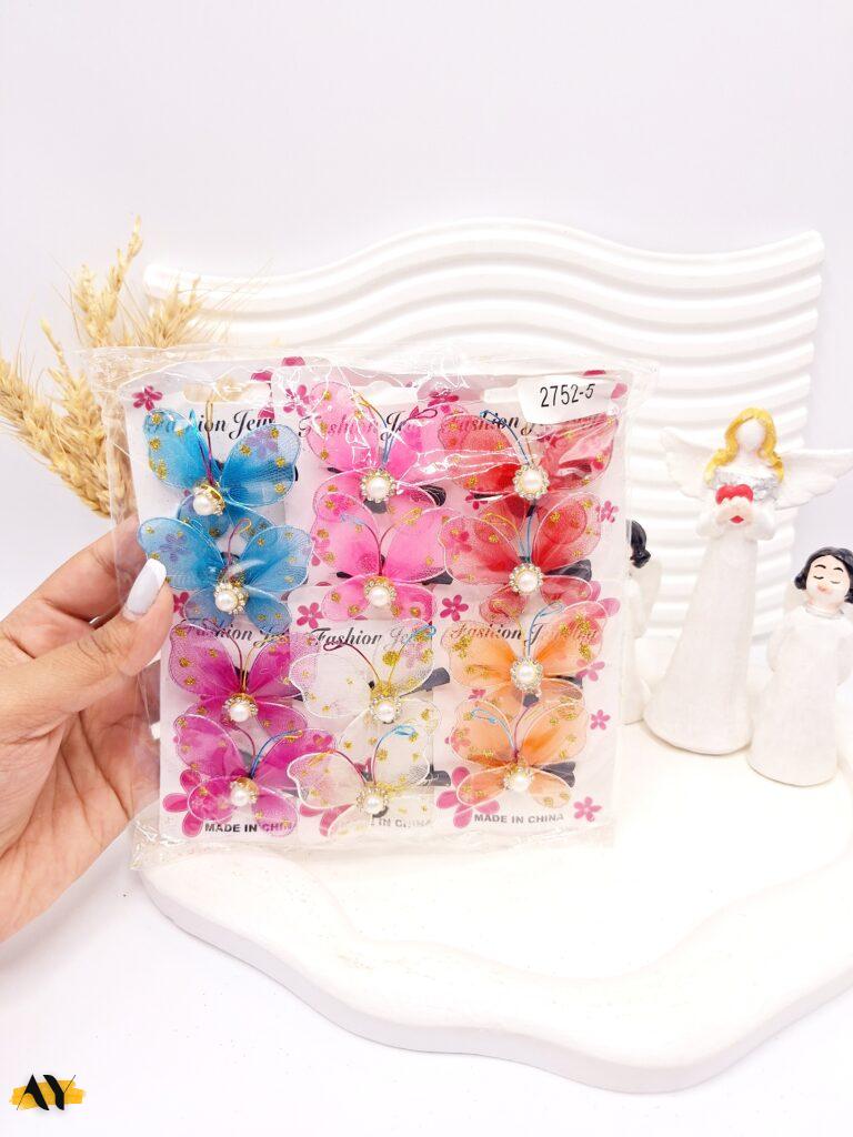 گیره مو طرح پروانه کد 2752-5