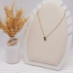 گردنبند حروف Z رنگ طلایی