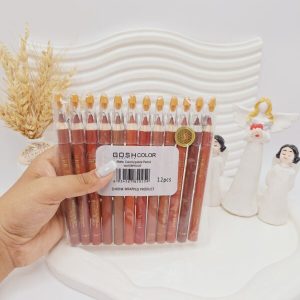 پک 12 تایی رژ مدادی تراش دار گاش کد 0259