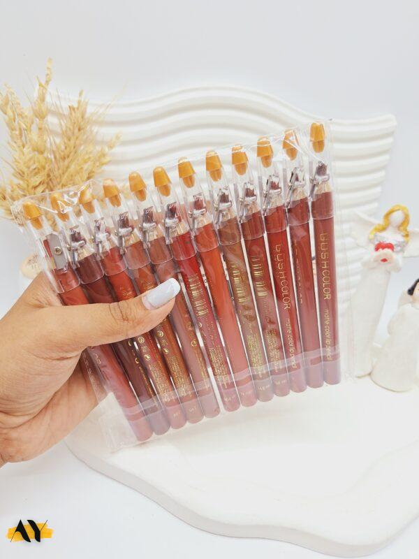 پک 12 تایی رژ مدادی تراش دار گاش کد 0259