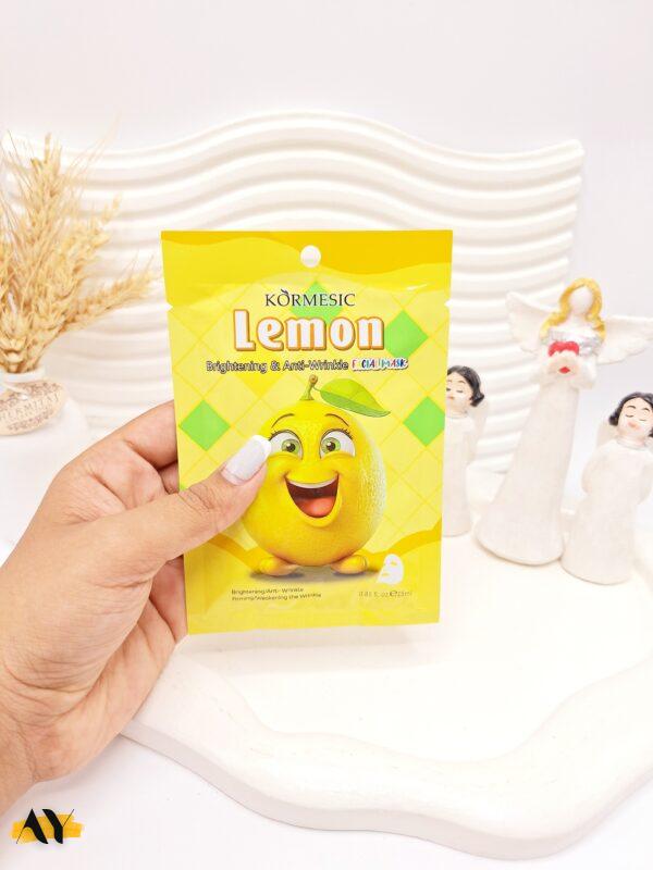 ماسک ورقه ای روشن کننده لیمو KORMESIC کد 3753