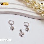 نیم ست قلب استیل برند ژوپینگ