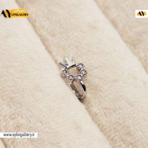 پرسینگ بینی فیک طرح تاج بدون سوراخ کردن