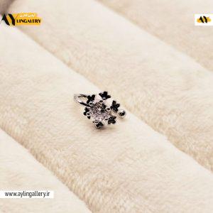 پرسینگ بینی فیک طرح دونه برف بدون سوراخ کردن