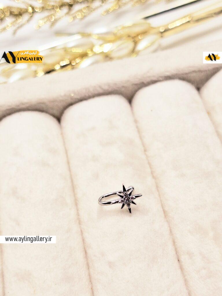 پرسینگ بینی فیک طرح ستاره بدون سوراخ کردن