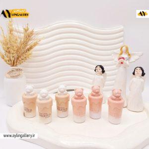 رژ مایع آیس پکی طرح خرسی فوق العاده زیبا مدل MILKTEA برند میس لارا