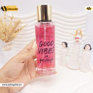 بادی اسپلش ویکتوریا سکرت مدل GOOD VIBES OR goodbye حجم 250 میل اورجینال