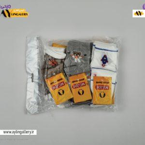 جوراب مچی نخی نوزادی طرح فضانورد