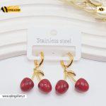 گوشواره گیلاسی مدل قفلی کد 5