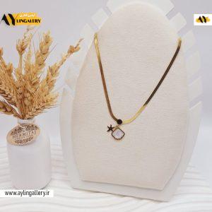 گردنبند ماری طرح سنگ کهکشانی و ستاره