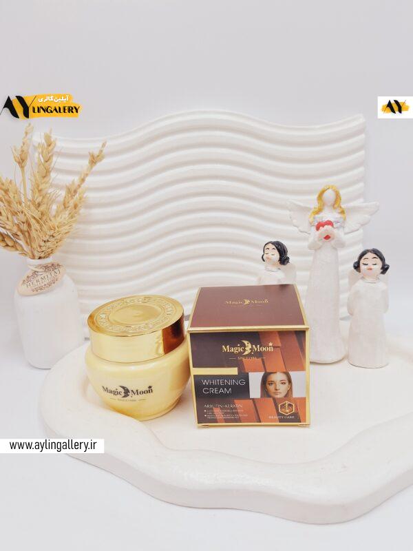 کرم سفید کننده تخصصی پوست صورت و بدن ماه جادویی Magic Moon کد 9592