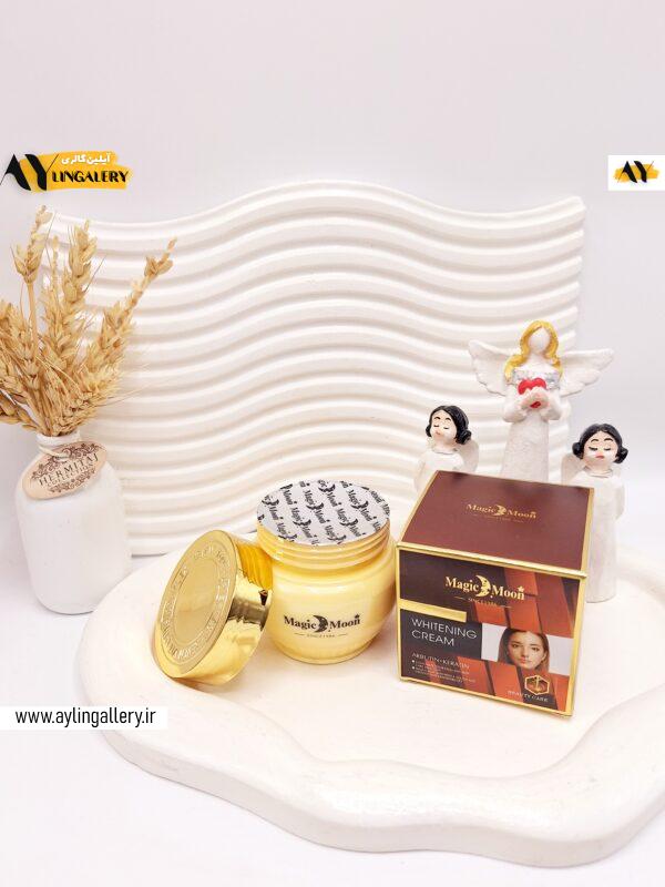 کرم سفید کننده تخصصی پوست صورت و بدن ماه جادویی Magic Moon کد 9592