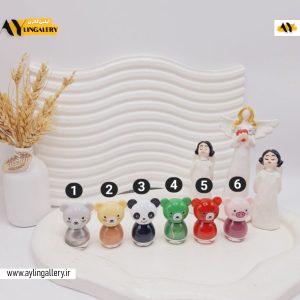 لاک ناخن بچگانه سایز کوچک طرح حیوانات کیوت Kuancai کد XC019-24