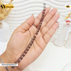 مژه مصنوعی ریسه ای (سایز 10 ساده )