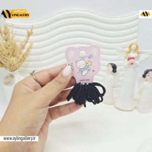 کش مو فانتزی ساده رنگ مشکی خرسی