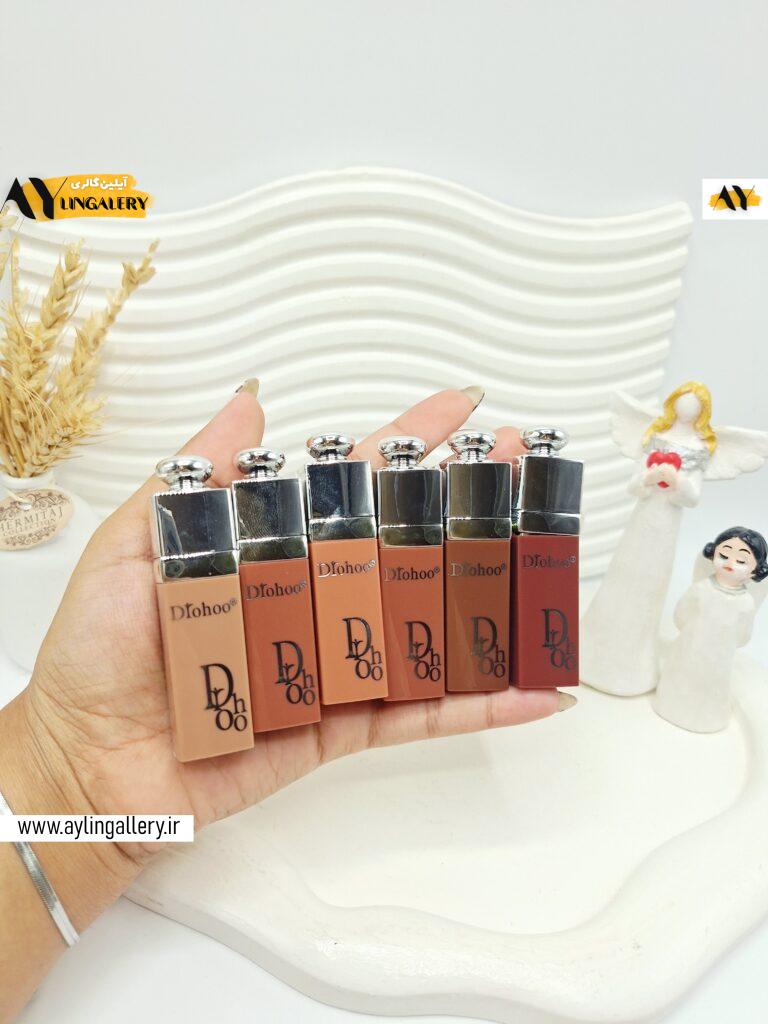 پک 6 تایی رژ جامد طرح دیور با عطر و طعم به کوکی خوشمزه وانیلی کد 3797