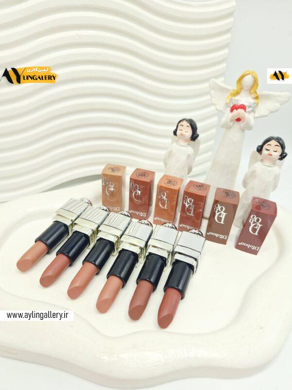 پک 6 تایی رژ جامد طرح دیور با عطر و طعم به کوکی خوشمزه وانیلی کد 3797