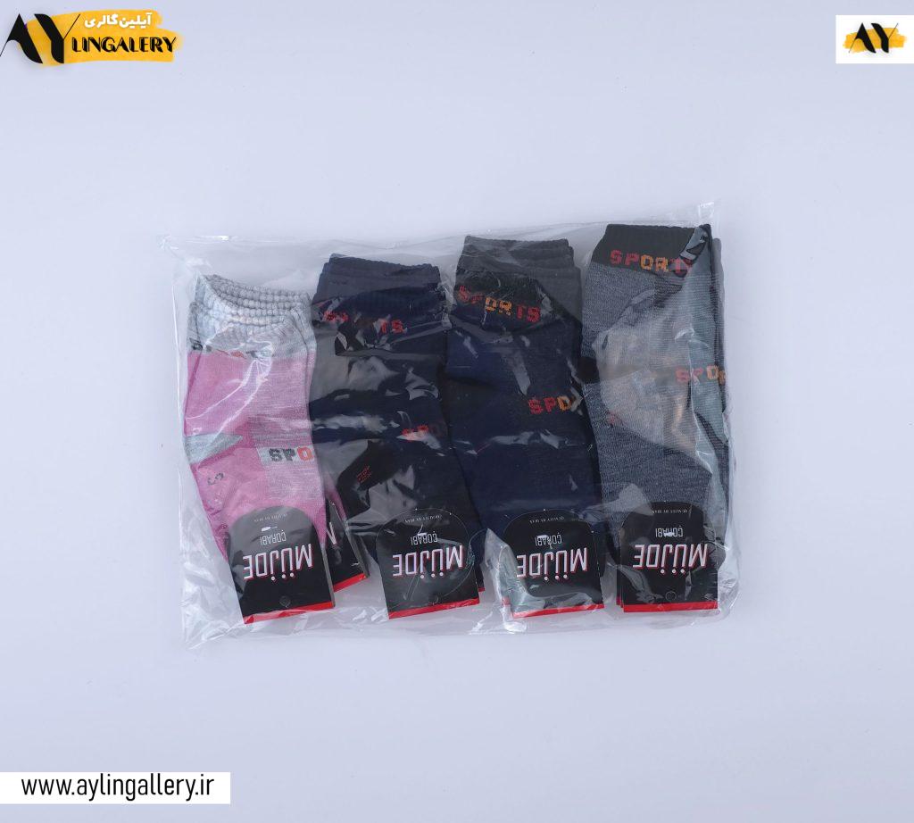 جوراب ساقدار  نخی بچگانه 3 تا 6 طرح اسپرت